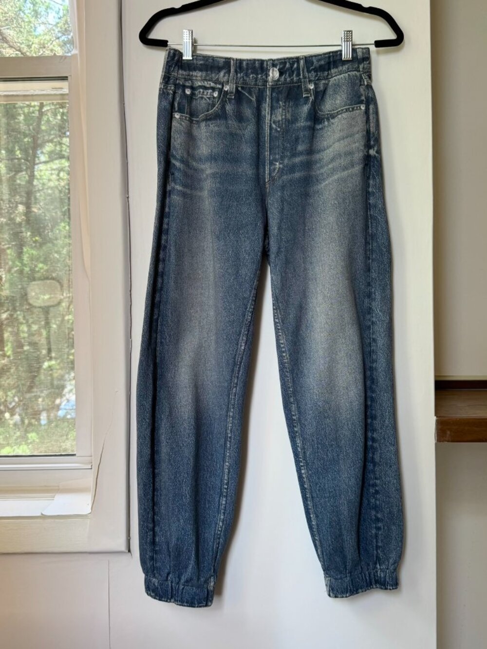 Rag & Bone Miramar Jogger Pants Sweatpant Jeans Blue Medium - Picture 2 of 12